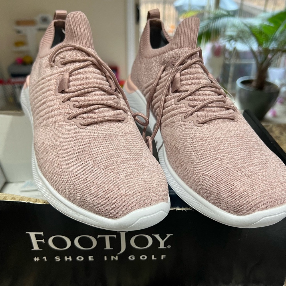Pink Foot Joy Ladies Golf Shoes, Size 7
